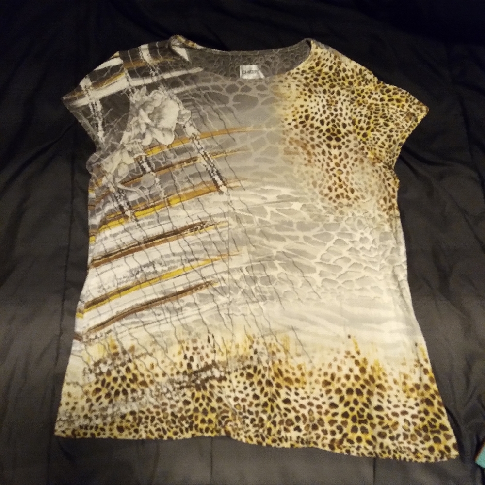 Chico's Multi African Print Shirt